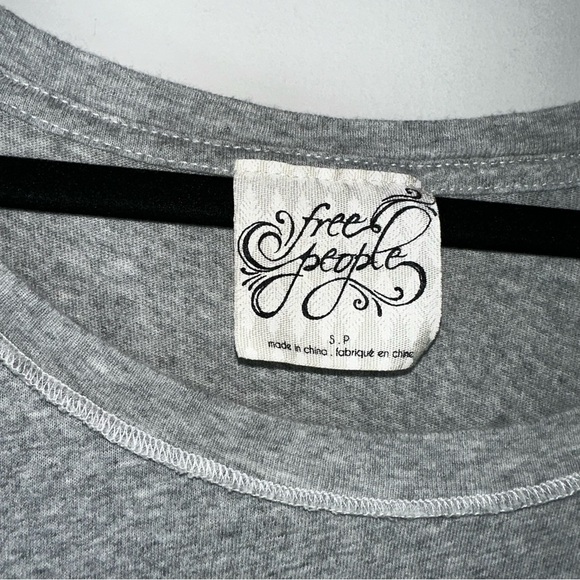 Free People Still Got It Shirt in Gray Women Size S - Picture 4 of 10